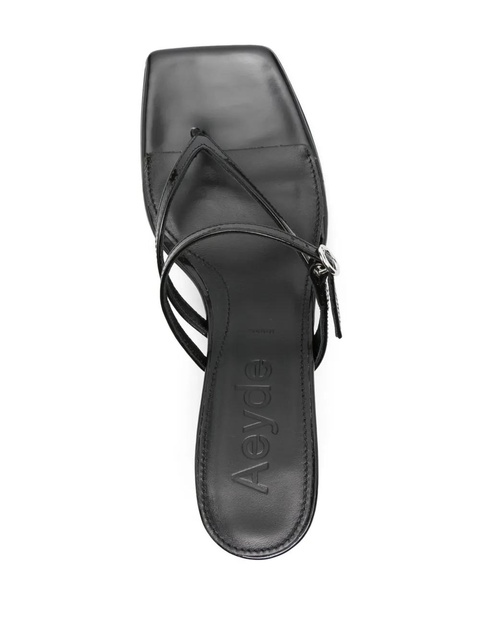 Aeyde Giselle 55mm leather sandals - Black - zdjęcie produktu nr 2