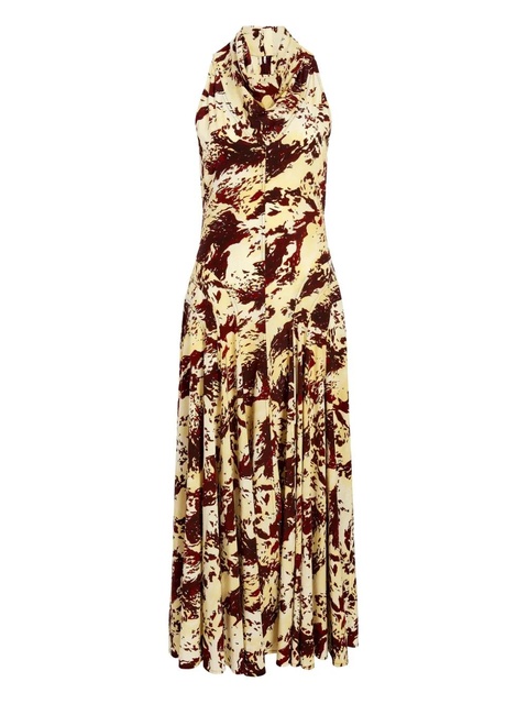 Proenza Schouler Adelide printed-pattern midi dress - Neutrals - zdjęcie produktu nr 1