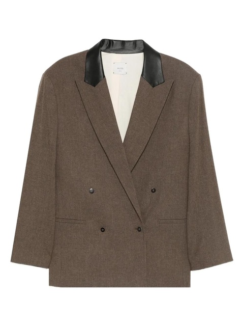 Alysi double-breasted blazer - Brown - zdjęcie produktu nr 2