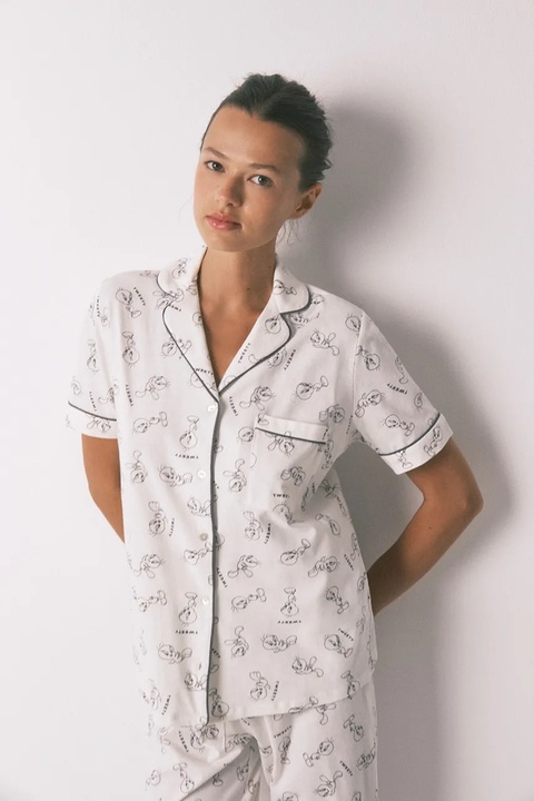 women'secret piżama bawełniana damska kolor beżowy bawełniana 3132137 - zdjęcie produktu nr 2