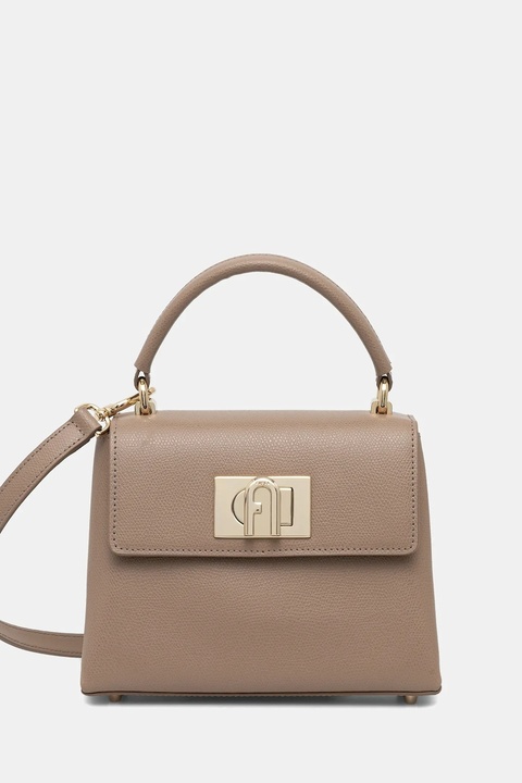 Furla torebka skórzana kolor beżowy WB00109.ARE000.1257S - zdjęcie produktu nr 1