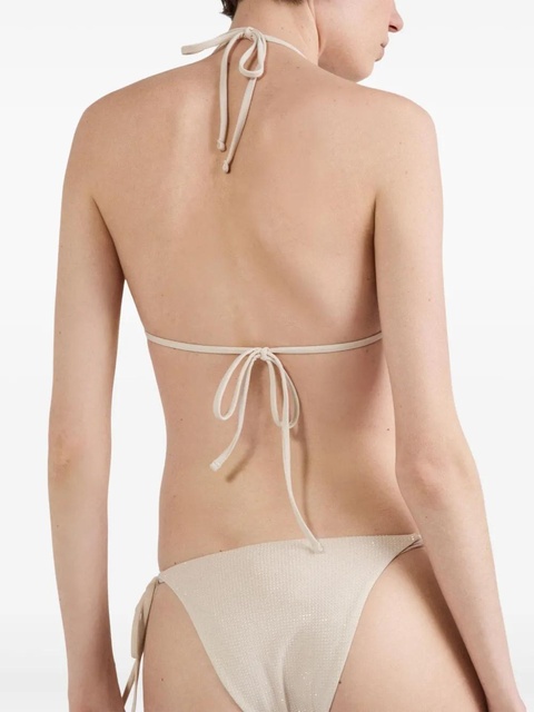 Prada crystal-embellished bikini bottoms - Neutrals - zdjęcie produktu nr 2