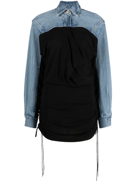 Christopher Esber Sevilla denim polo top - Blue - zdjęcie produktu nr 1