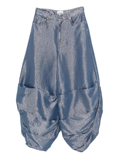 GANNI ruched pocket jeans - Blue - zdjęcie produktu nr 1