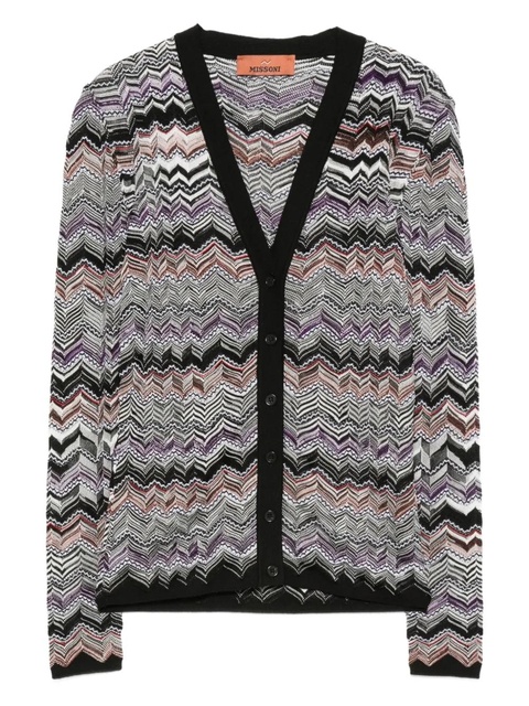 Missoni chevron-knit cardigan - Black - zdjęcie produktu nr 1