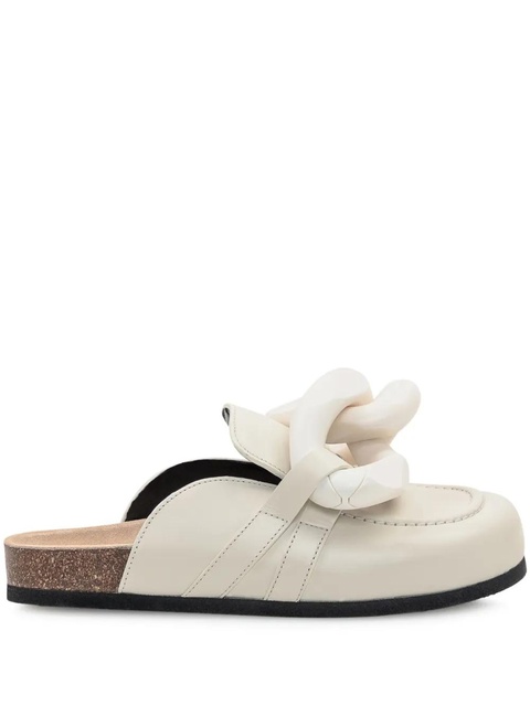 JW Anderson chain-detail mules - White - zdjęcie produktu nr 1
