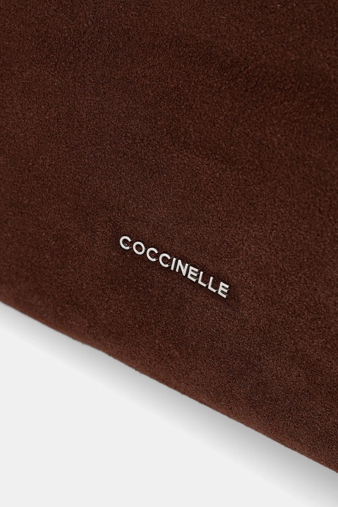 Coccinelle torebka zamszowa kolor brązowy E1 P6P 19 02 01 - zdjęcie produktu nr 2