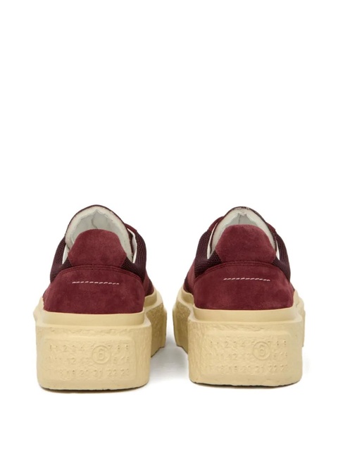MM6 Maison Margiela suede sneakers - Red - zdjęcie produktu nr 2