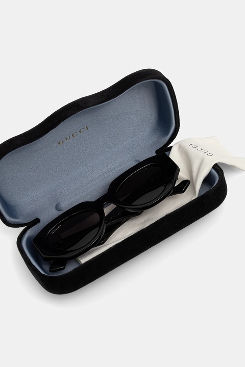 Gucci okulary przeciwsłoneczne damskie kolor czarny GG1421S - zdjęcie produktu nr 2