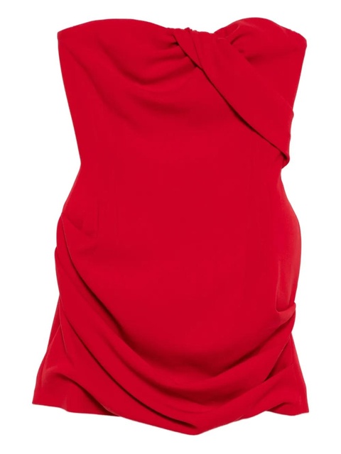 Magda Butrym draped strapless mini dress - Red - zdjęcie produktu nr 1