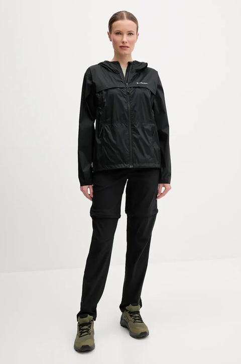 Columbia spodnie outdoorowe Leslie Falls kolor czarny 2087064 - zdjęcie produktu nr 2