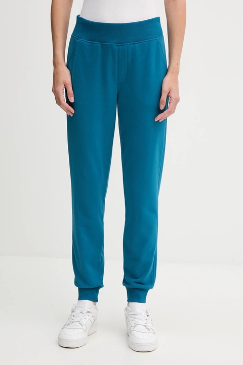 United Colors of Benetton spodnie dresowe damskie kolor turkusowy gładkie 3WNW3F04R - zdjęcie produktu nr 1