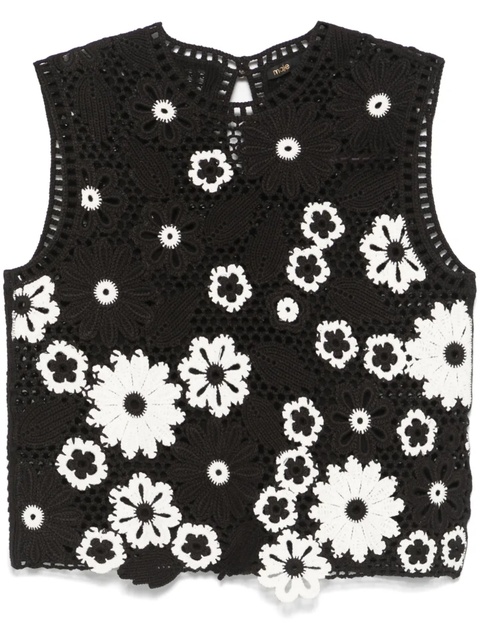 Maje crochet top - Black - zdjęcie produktu nr 1