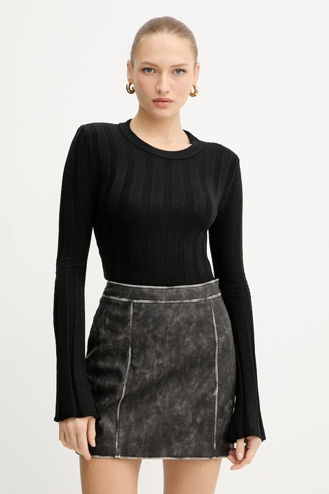 Guess sweter z domieszką wełny GEMMA damski kolor czarny lekki W5YR13 Z3OT0 - zdjęcie produktu nr 1
