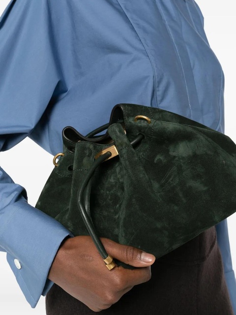 Jimmy Choo Bon Bon suede bucket bag - Green - zdjęcie produktu nr 1