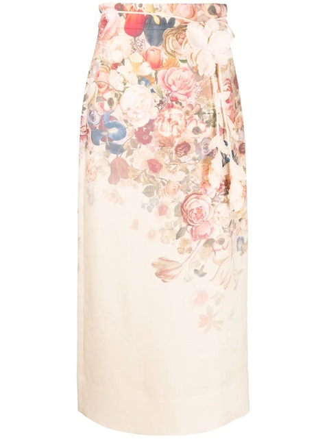 ZIMMERMANN Luminosity pencil midi skirt - Pink - zdjęcie produktu nr 1