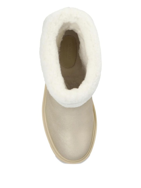 Moncler 40mm Aurea shearling-trim boots - Gold - zdjęcie produktu nr 2