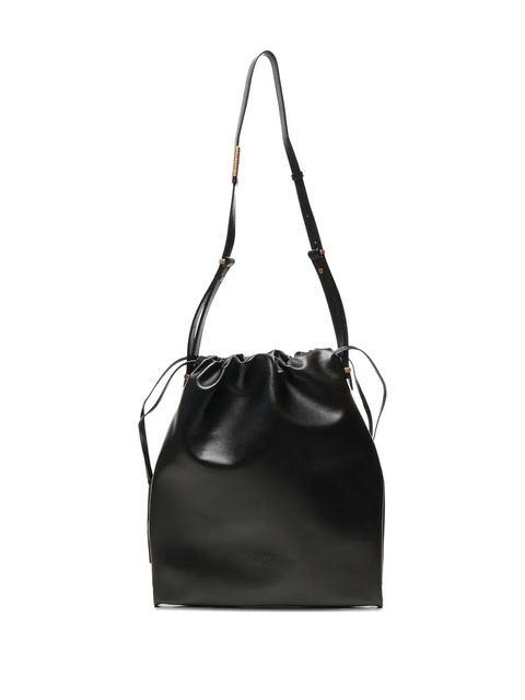 PINKO drawstring leather shoulder bag - Black - zdjęcie produktu nr 2