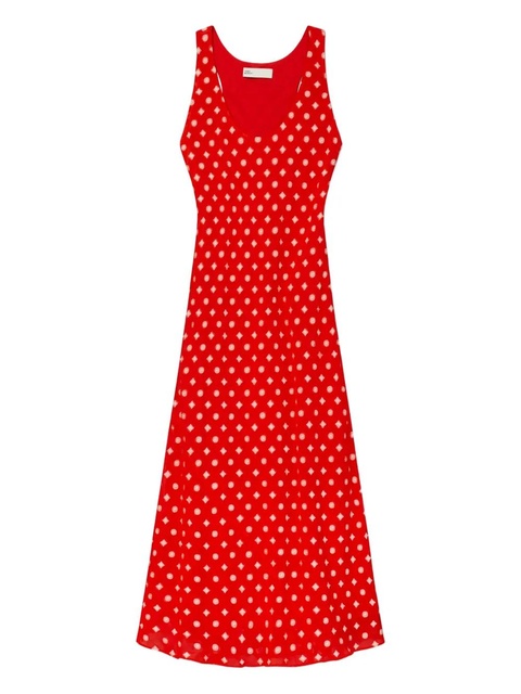 Tory Burch printed midi dress - Red - zdjęcie produktu nr 1