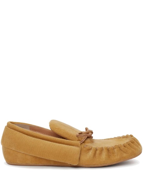 JW Anderson corduroy moccasin loafers - Yellow - zdjęcie produktu nr 1