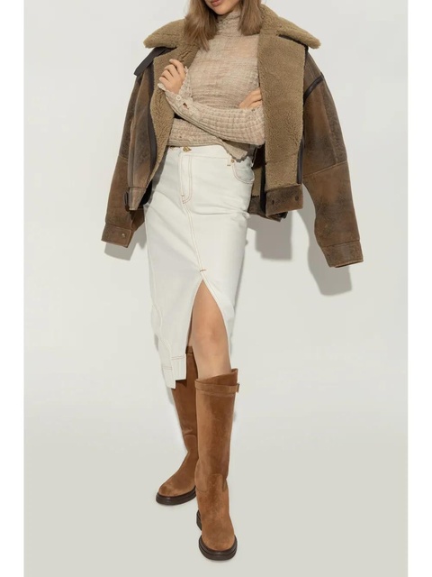 Dolce & Gabbana DG-logo suede boots - Brown - zdjęcie produktu nr 2