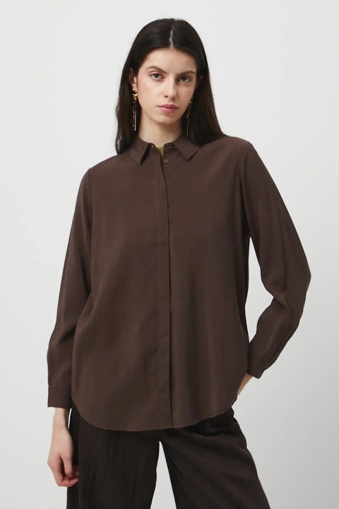 Medicine koszula damska kolor brązowy - zdjęcie produktu nr 2