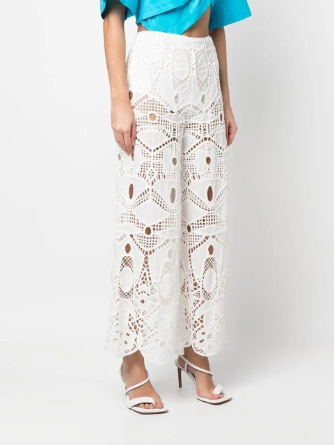 Cult Gaia Cove embroidered trousers - White - zdjęcie produktu nr 2