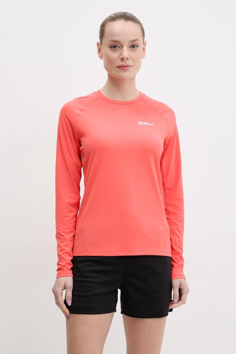 Jack Wolfskin longsleeve sportowy Prelight Swift kolor pomarańczowy A63799 - zdjęcie produktu nr 1