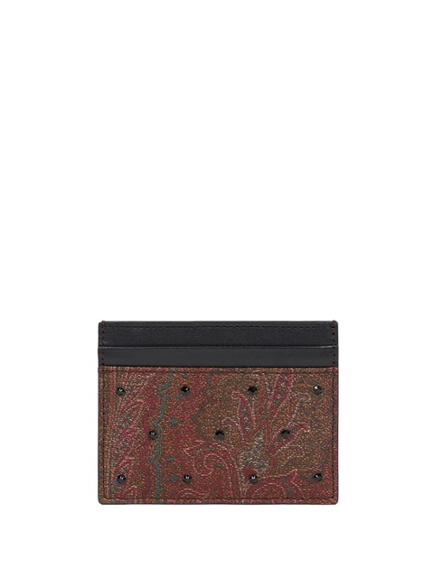 ETRO rhinestone paisley cardholder - Brown - zdjęcie produktu nr 1