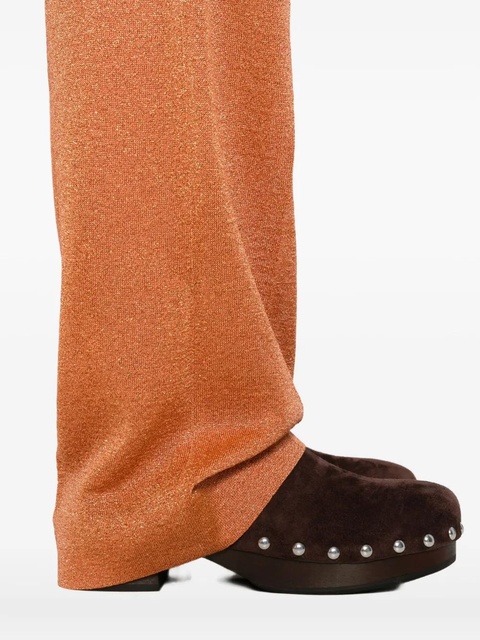 Miu Miu lurex pressed-crease trousers - Orange - zdjęcie produktu nr 2