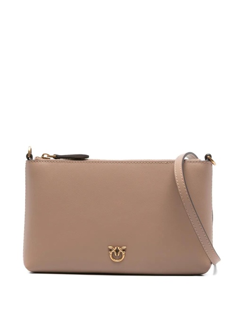 PINKO mini Flat leather cross body bag - Neutrals - zdjęcie produktu nr 1
