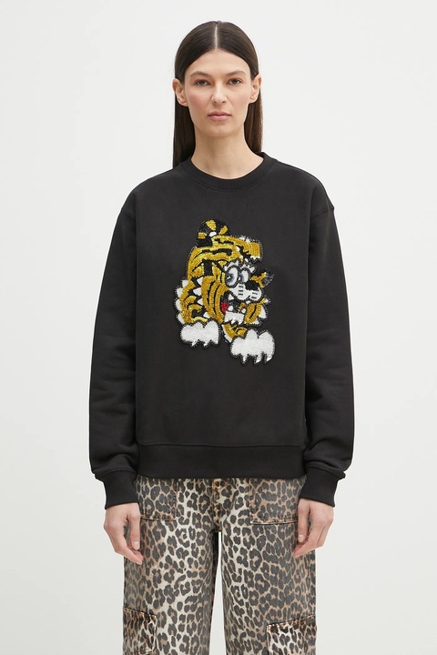 Kenzo bluza bawełniana x Verdy kolor czarny z aplikacją FF58SW2764MC.99J - zdjęcie produktu nr 2