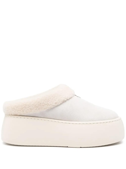 Giuseppe Zanotti platform shearling mules - White - zdjęcie produktu nr 2
