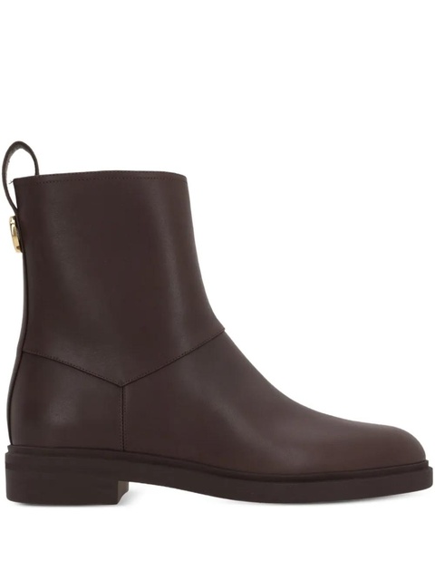 Loro Piana leather zip-fastening ankle boots - Brown - zdjęcie produktu nr 1
