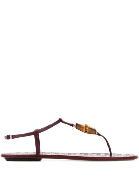 Gucci bamboo-detail sandals - Red - zdjęcie produktu nr 1