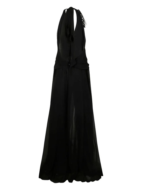 Blumarine halterneck maxi dress - Black - zdjęcie produktu nr 2