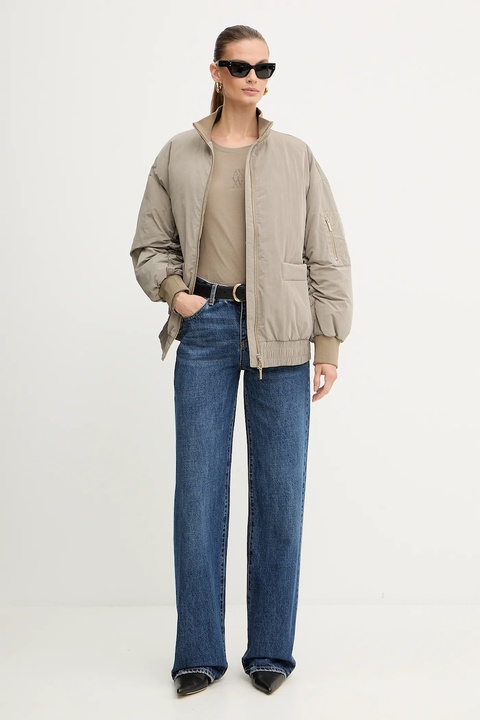 Armani Exchange kurtka kolor zielony zimowa oversize XW000670 AF16210 - zdjęcie produktu nr 2