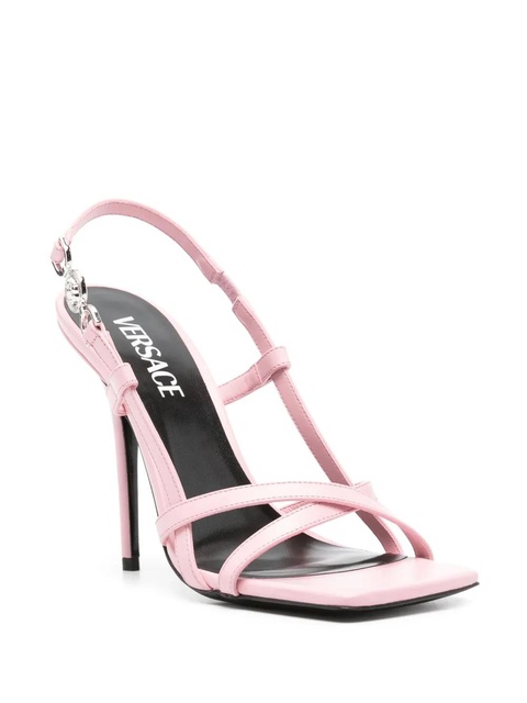 Versace Medusa-plaque 115mm leather sandals - Pink - zdjęcie produktu nr 2