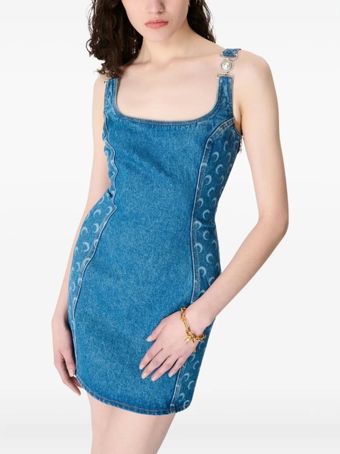 Marine Serre Moon Laser sleeveless mini dress - Blue - zdjęcie produktu nr 1