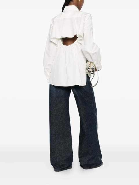 Max Mara cut-out layered shirt - White - zdjęcie produktu nr 1