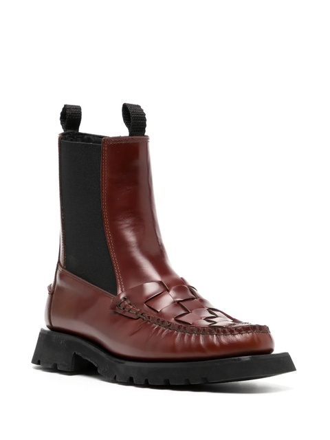 Hereu Alda woven 35mm Chelsea boots - Red - zdjęcie produktu nr 2