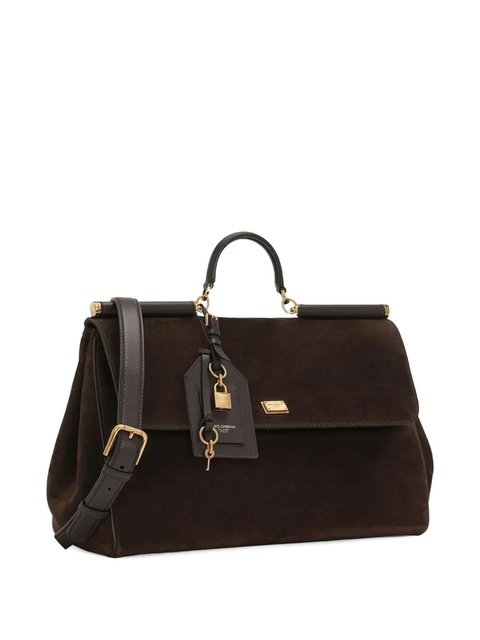 Dolce & Gabbana My Sicily suede tote bag - Brown - zdjęcie produktu nr 2
