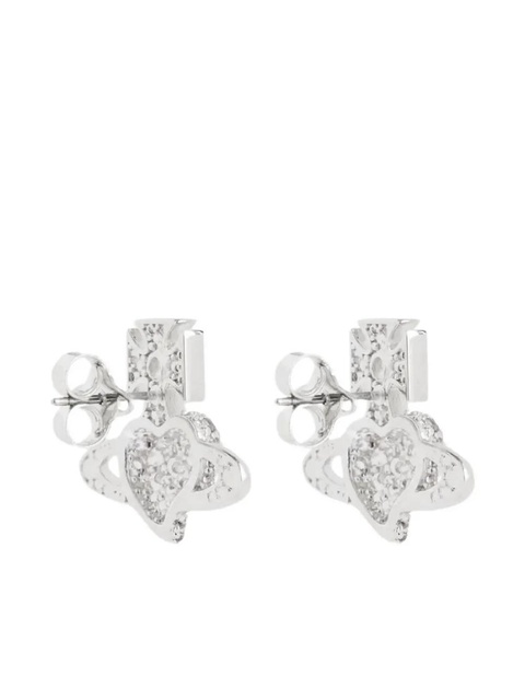 Vivienne Westwood Valentine's Agnatha orb-embellished earrings - Silver - zdjęcie produktu nr 2