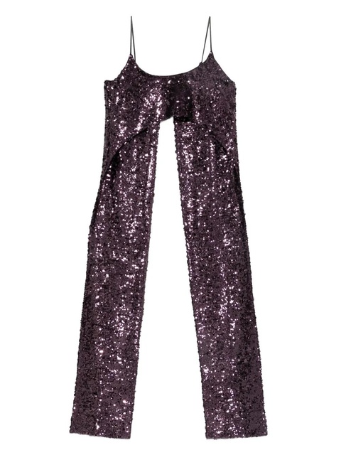 Rabanne sequinned sleeveless top - Purple - zdjęcie produktu nr 1