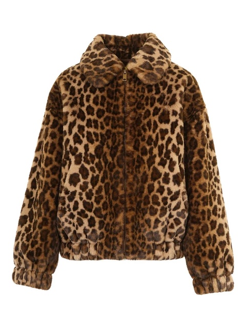 MC2 Saint Barth Aveline leopard zip jacket - Brown - zdjęcie produktu nr 1