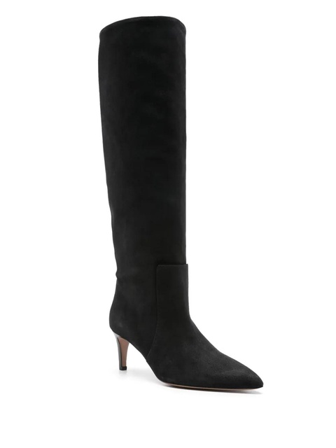 Paris Texas Stiletto 105mm suede boots - Black - zdjęcie produktu nr 2