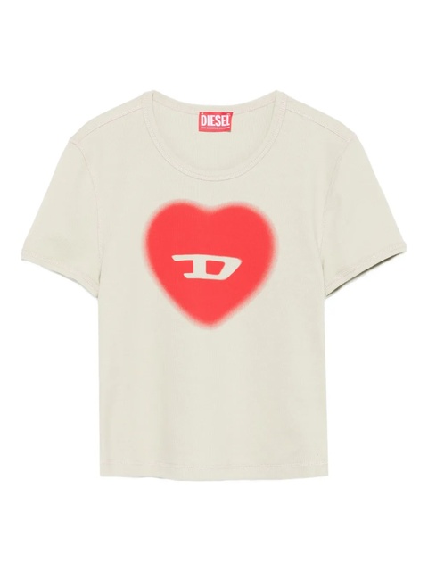 Diesel T-Ele heart-logo T-shirt - Green - zdjęcie produktu nr 1