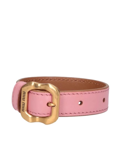 Miu Miu buckle leather bracelet - Pink - zdjęcie produktu nr 2