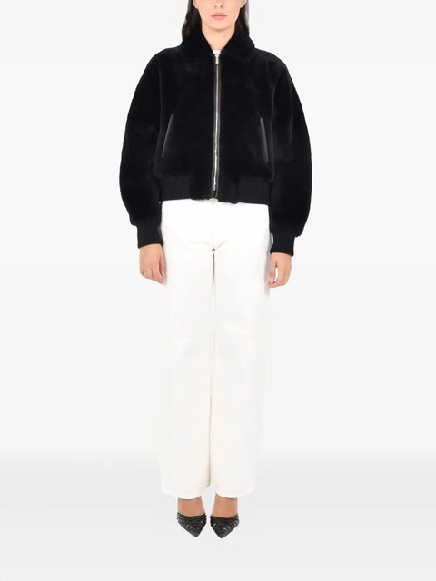 Max Mara zip-up bomber jacket - Black - zdjęcie produktu nr 2