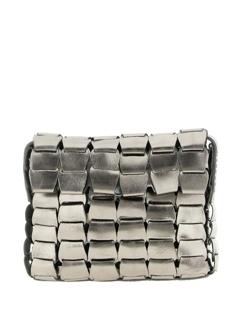 DRAGON DIFFUSION Link leather cross body bag - Silver - zdjęcie produktu nr 2